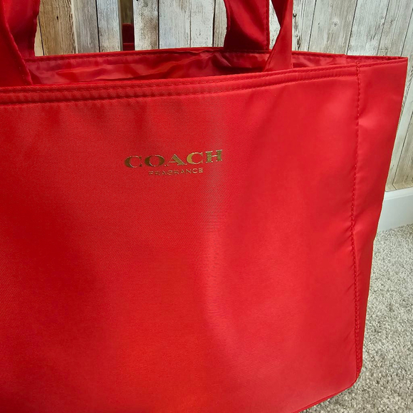 Coach Red Tote Bag - Picture 5 of 9